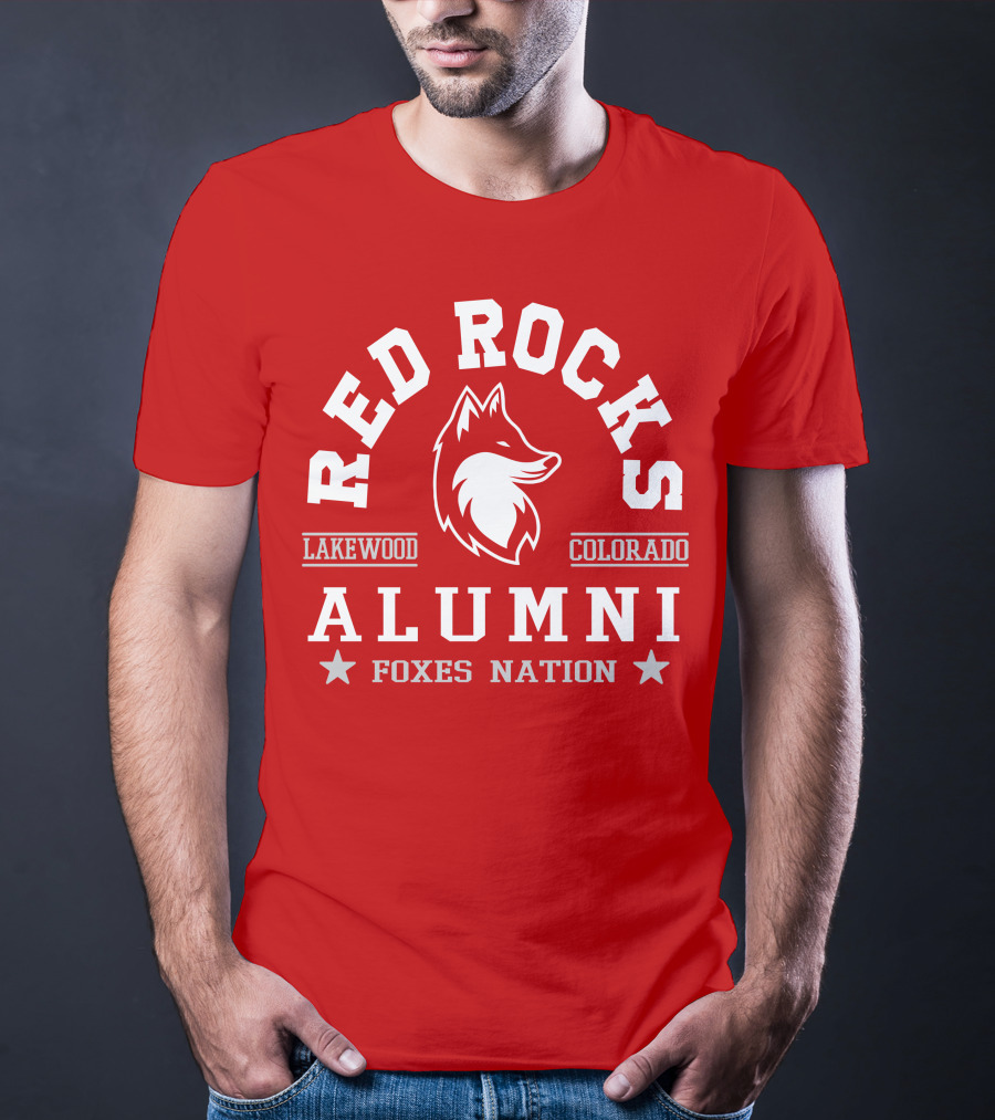 Red Rocks Alumni Lakewood Colorado Foxes Nation T-Shirt