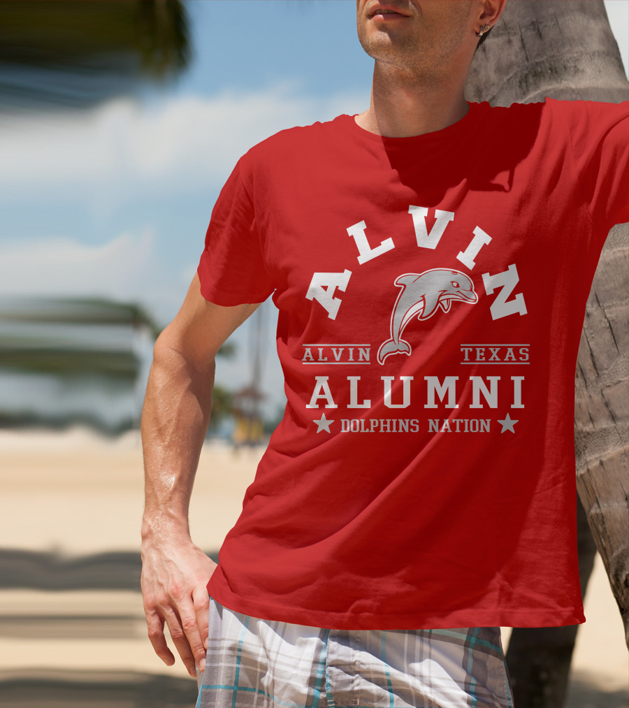Alvin Texas Alumni Dolphins Nation T-Shirt