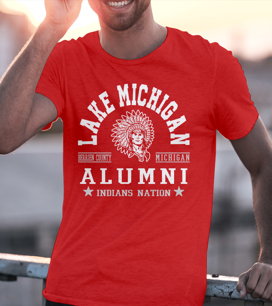 Lake Michigan Berrien County Alumni Indians Nation T-Shirt