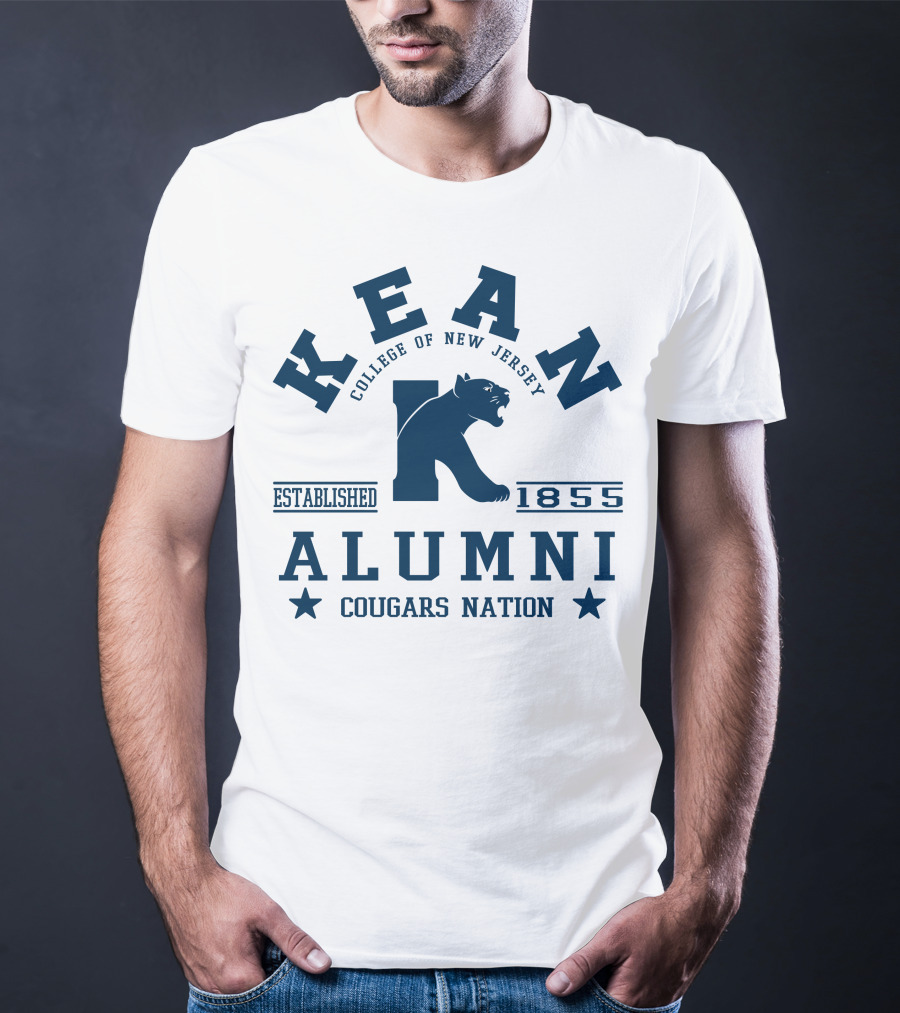 Kean College Of New Jersey Alumni Established 1855 Cougars Nation T-Shirt