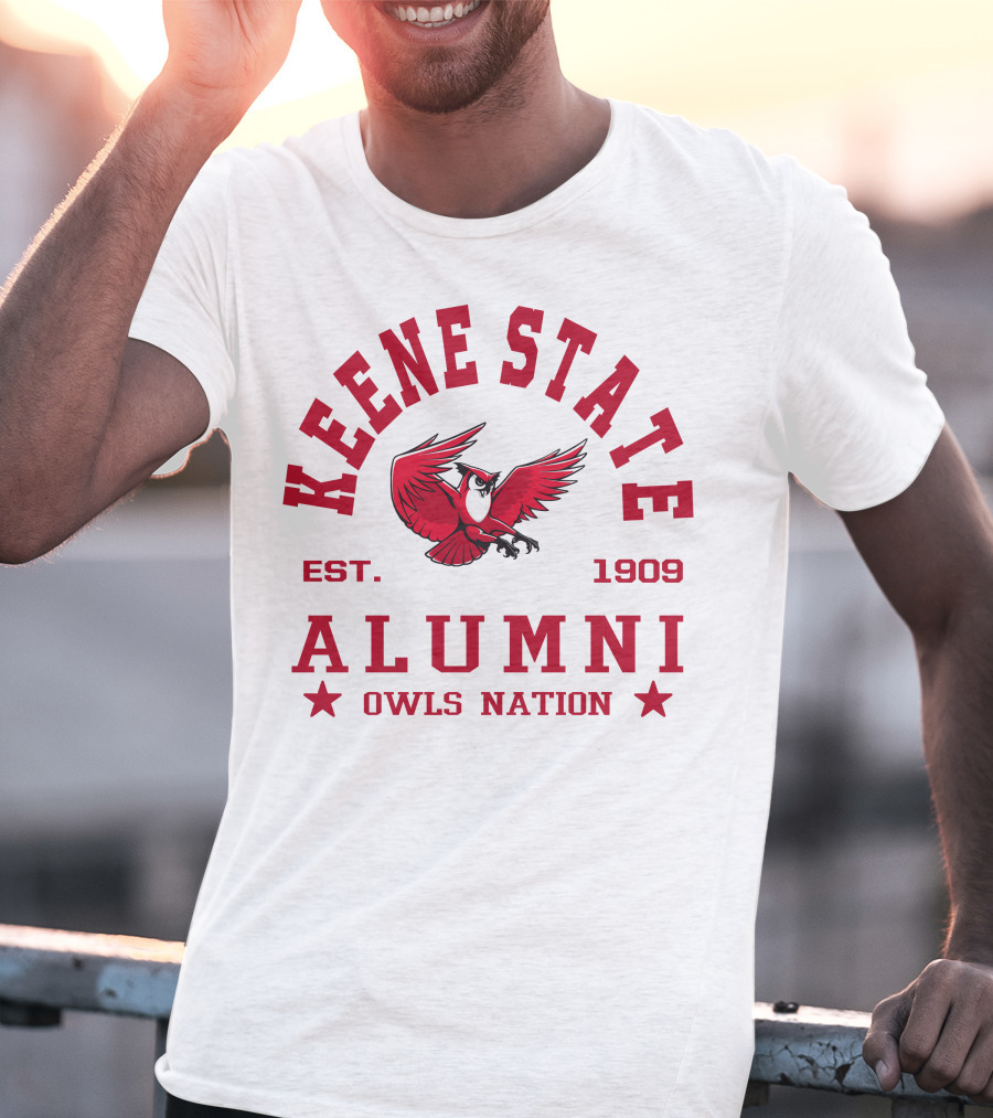 Keene State College Alumni Owls Nation Est. 1909 Red Owl T-Shirt