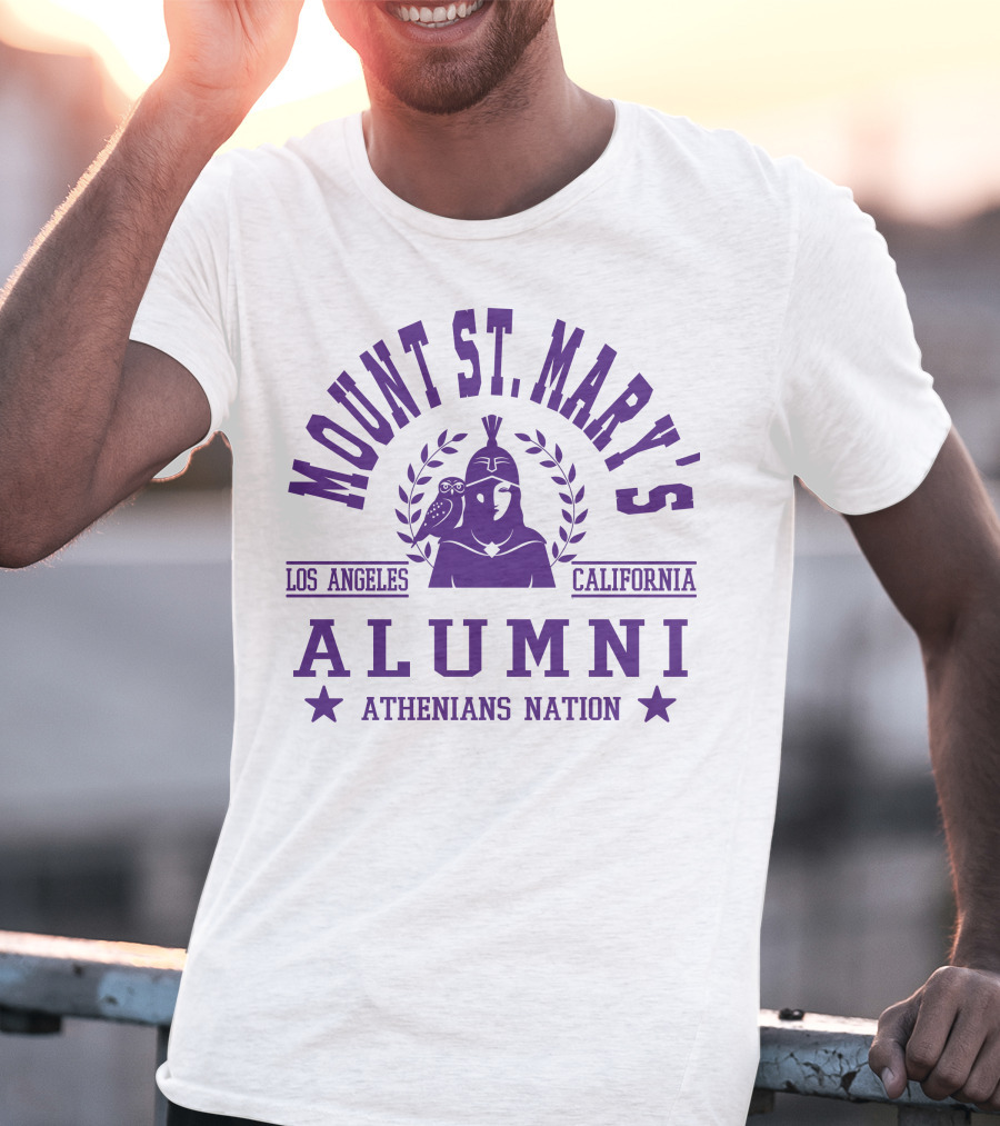 Mount St. Mary's Alumni Athenians Nation Los Angeles California T-Shirt