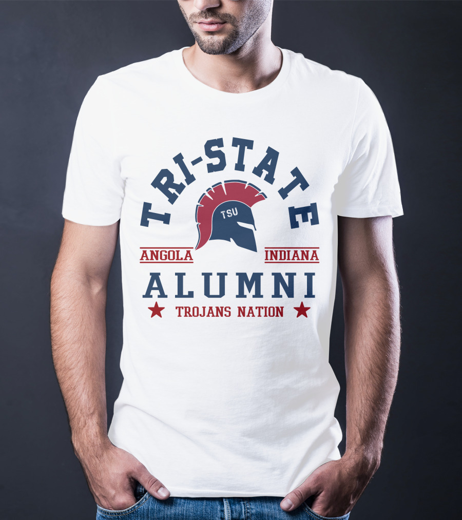 Tri-State Alumni Angola Indiana Trojans Nation TSU T-Shirt