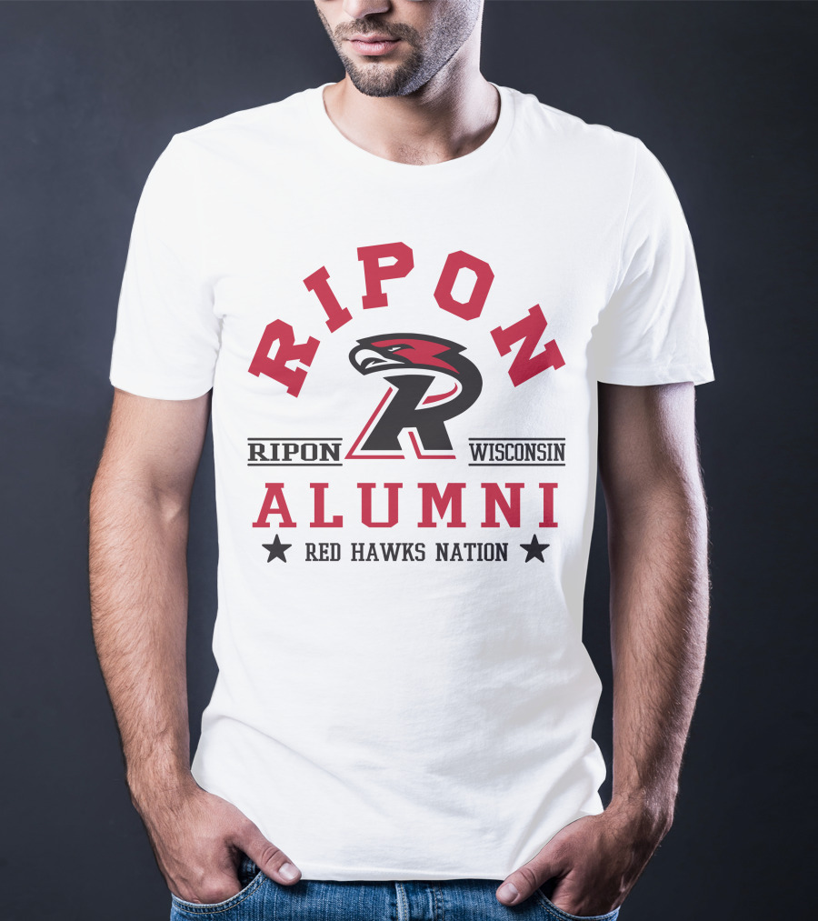 Ripon Wisconsin Alumni Red Hawks Nation T-Shirt