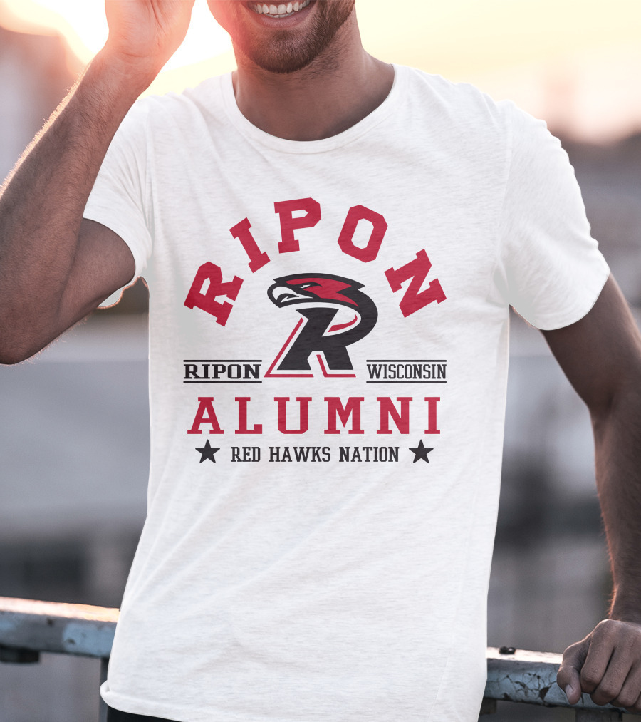 Ripon Wisconsin Alumni Red Hawks Nation T-Shirt