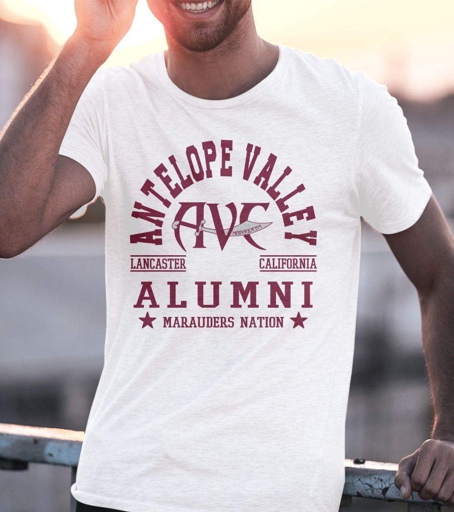 Antelope Valley Alumni AVC Marauders Nation Lancaster California T-Shirt