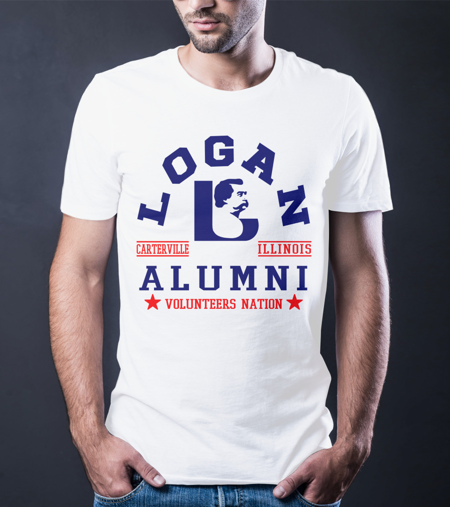 Logan Alumni Carterville Illinois Volunteers Nation T-Shirt