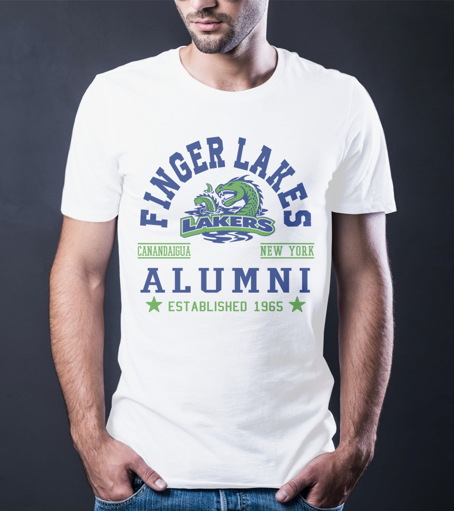 Finger Lakes Lakers Canandaigua New York Alumni Established 1965 T-Shirt