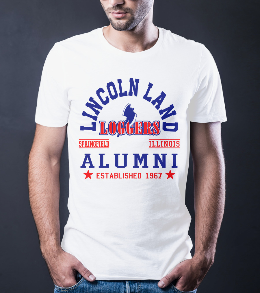 Lincoln Land Loggers Alumni Springfield Illinois Established 1967 T-Shirt