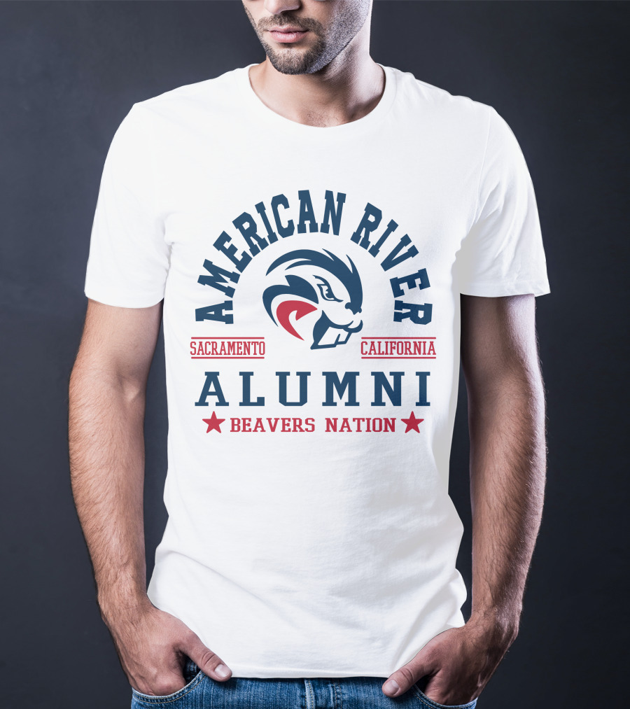 American River Alumni Sacramento California Beavers Nation T-Shirt