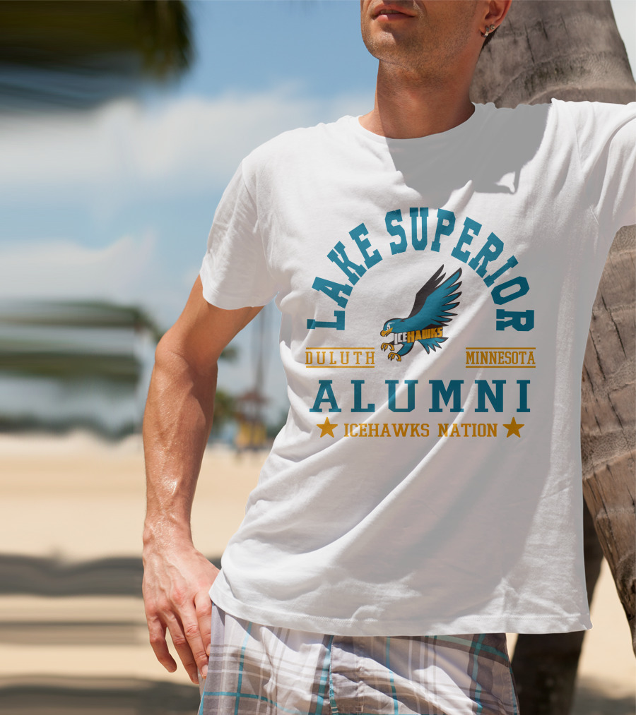 Lake Superior Alumni Duluth Minnesota Icehawks Nation T-Shirt