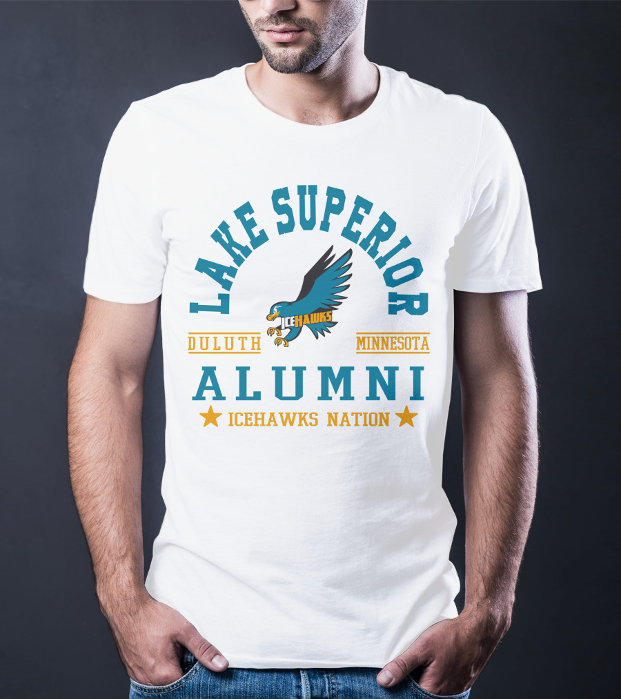 Lake Superior Alumni Duluth Minnesota Icehawks Nation T-Shirt
