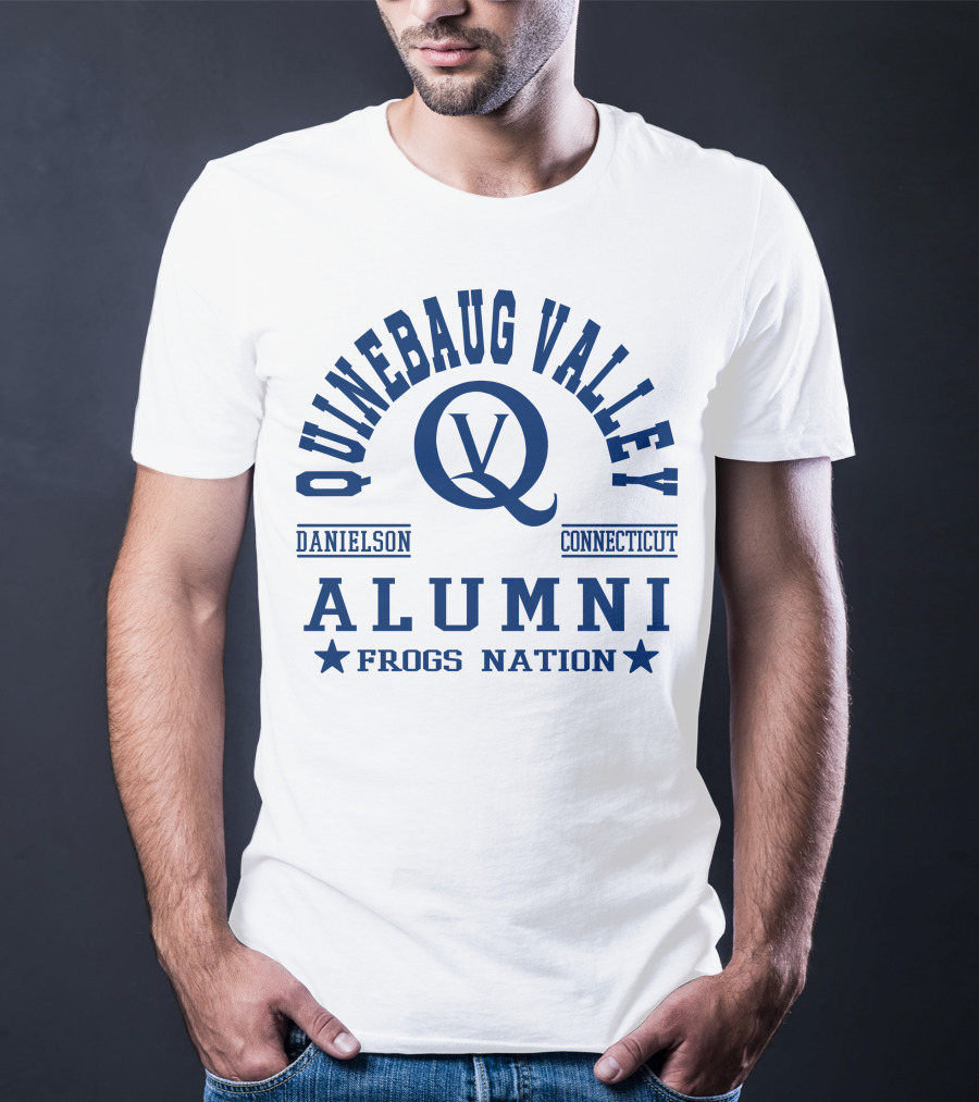 Quinebaug Valley Alumni Danielson Connecticut Frogs Nation T-Shirt