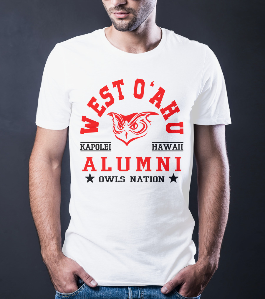 West O'ahu Kapolei Hawaii Alumni Owls Nation T-Shirt