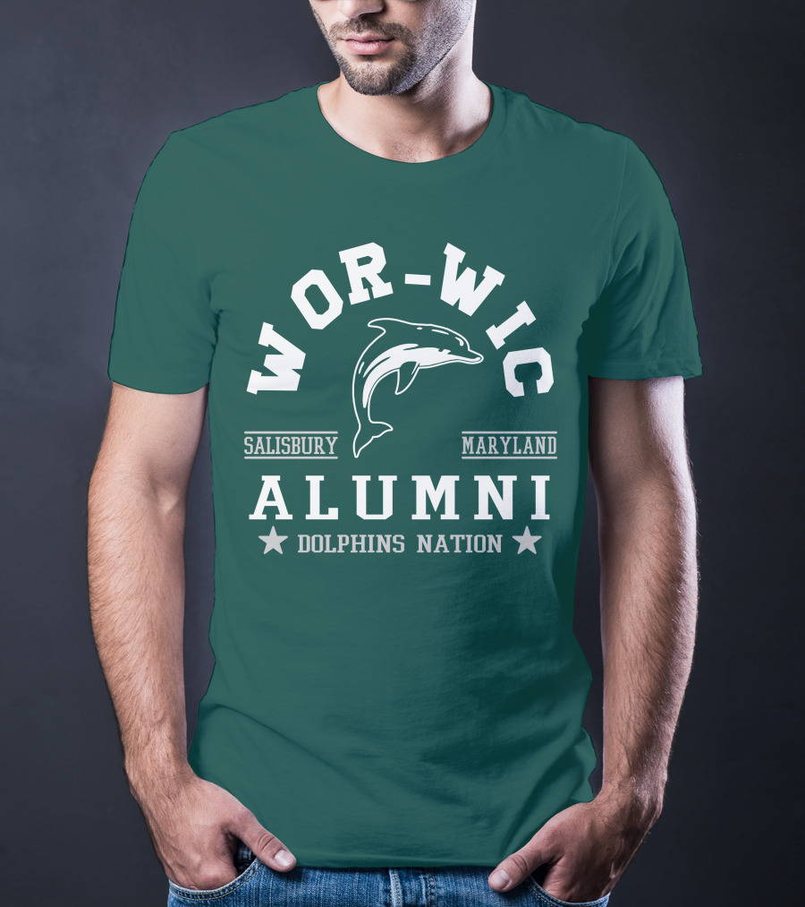 Wor-Wic Alumni Dolphins Nation Salisbury Maryland T-Shirt