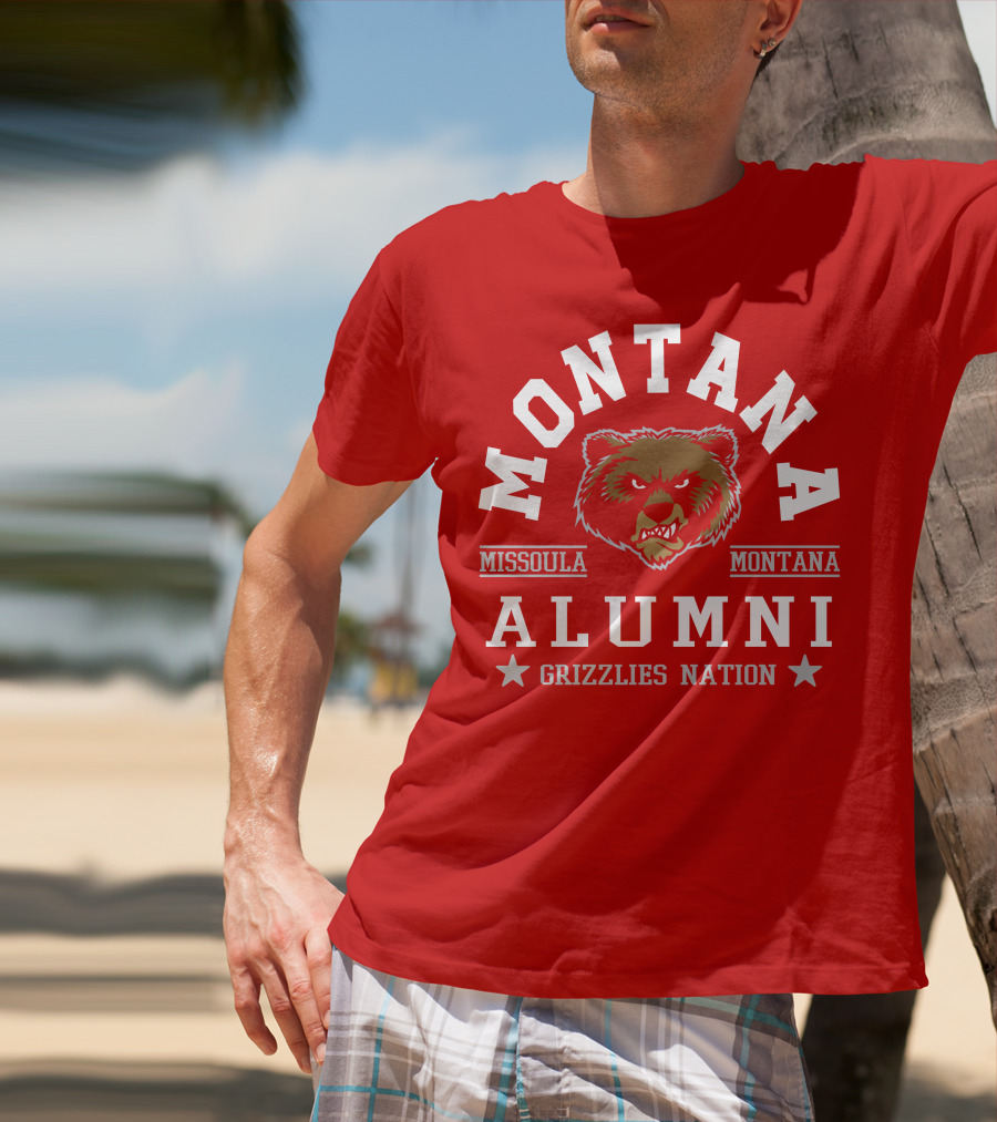 Montana Alumni Missoula Grizzlies Nation Bear T-Shirt