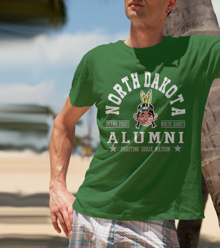 North Dakota Alumni Fighting Sioux Nation Grand Forks T-Shirt