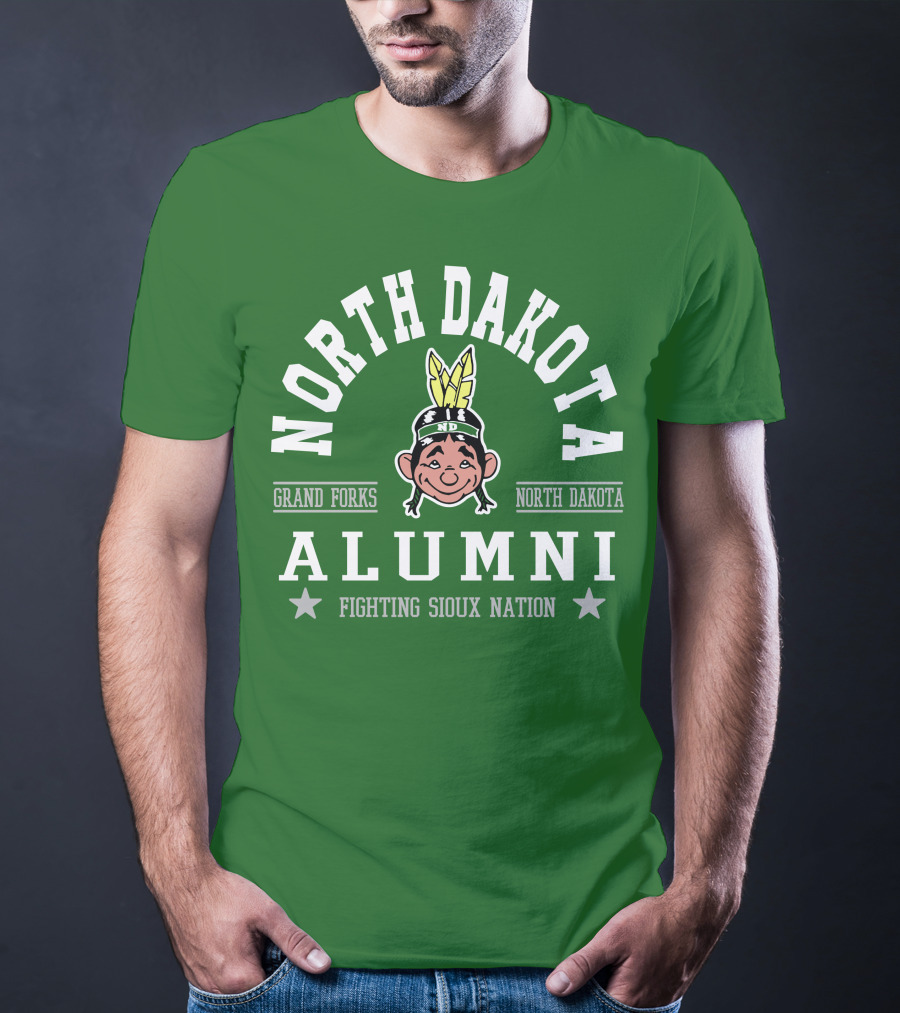 North Dakota Alumni Fighting Sioux Nation Grand Forks T-Shirt