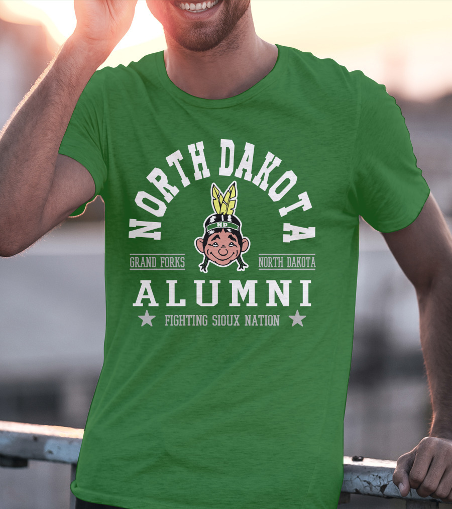 North Dakota Alumni Fighting Sioux Nation Grand Forks T-Shirt
