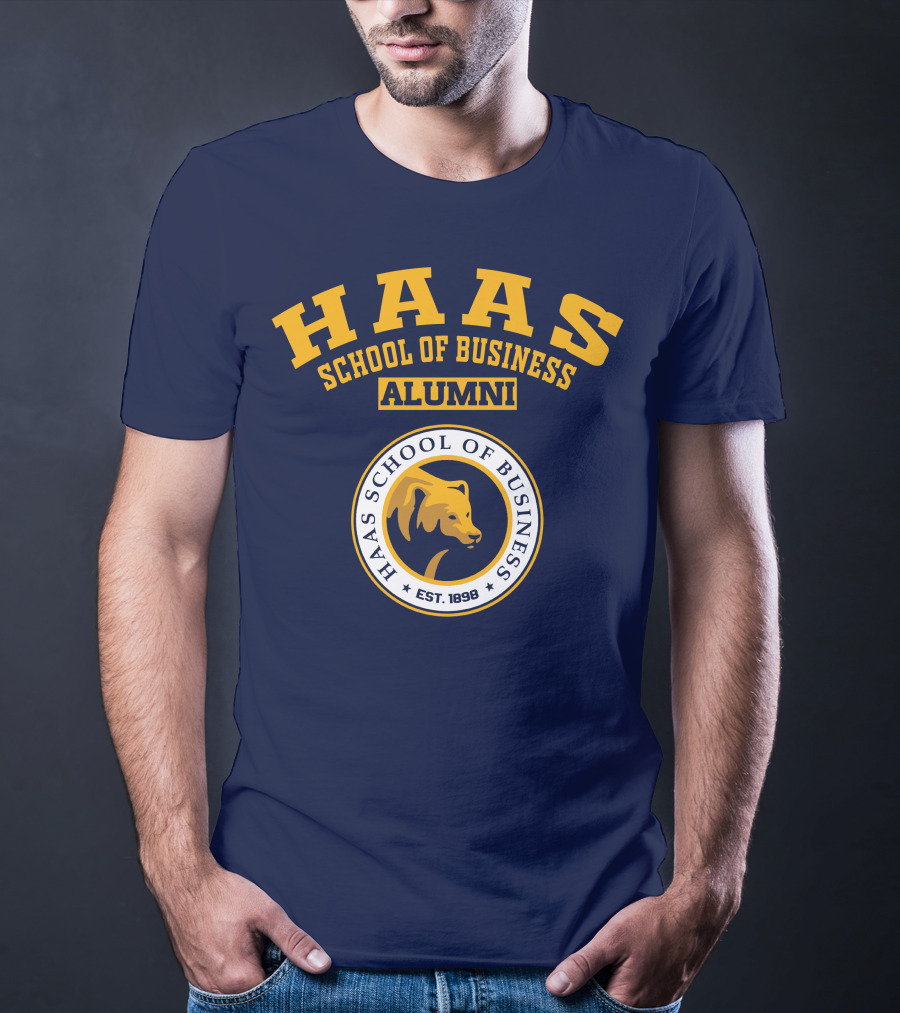 Haas School Of Business Alumni Est. 1898 Bear Emblem T-Shirt