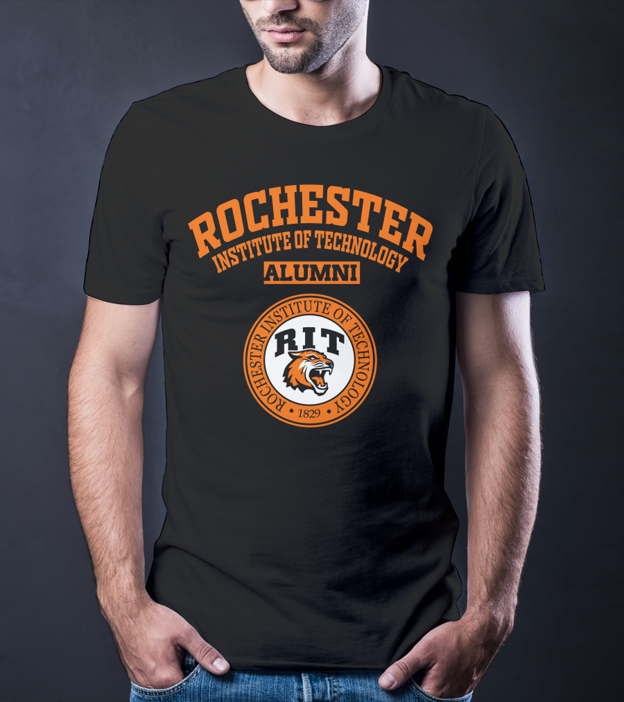 Rochester Institute Of Technology Alumni RIT Tiger Logo 1829 T-Shirt
