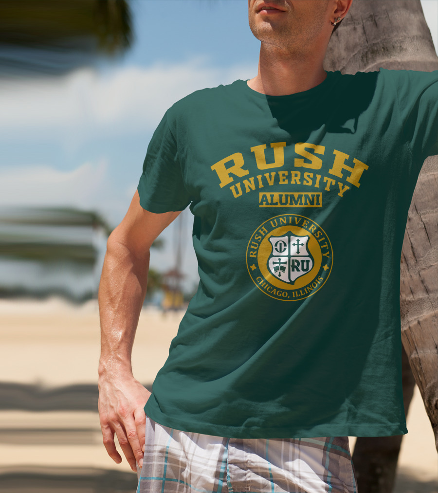 RUSH University Alumni Chicago Illinois Crest T-Shirt