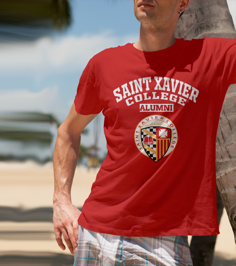 Saint Xavier College Alumni Crest Via Veritas Vita T-Shirt