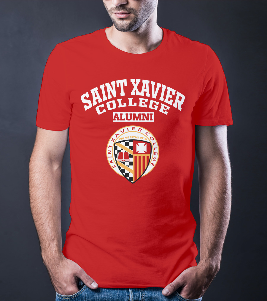 Saint Xavier College Alumni Crest Via Veritas Vita T-Shirt