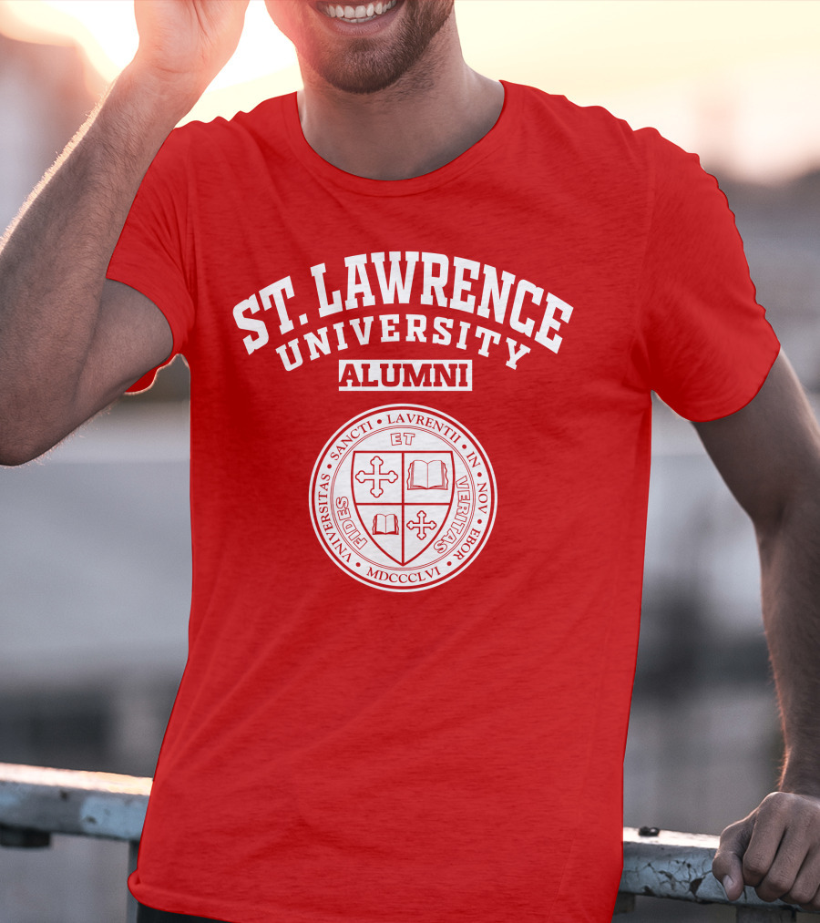 St. Lawrence University Alumni Seal Universitas Sancti Laurentii In Novo Eborio Fides Et Veritas MDCCCLVI T-Shirt