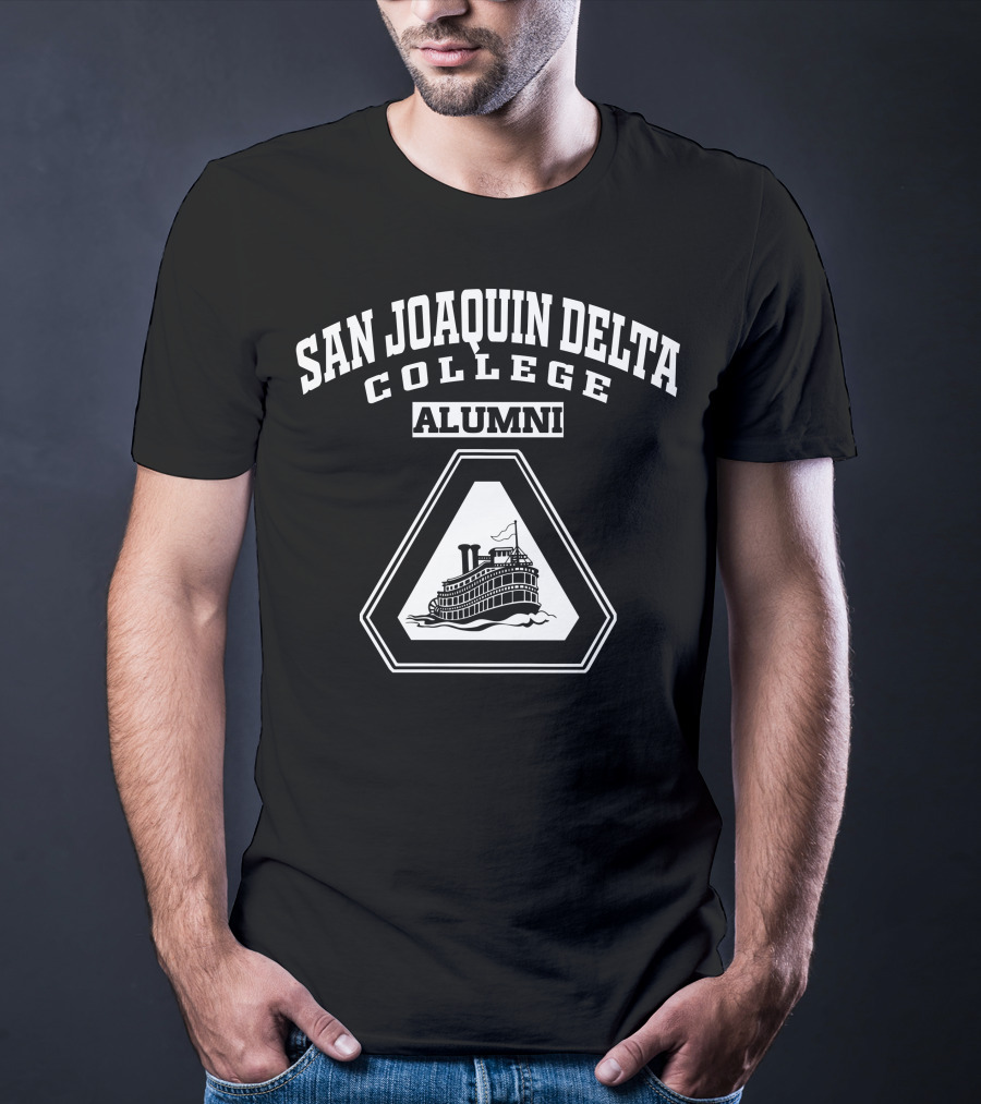 San Joaquin Delta College Alumni Steamboat Emblem T-Shirt