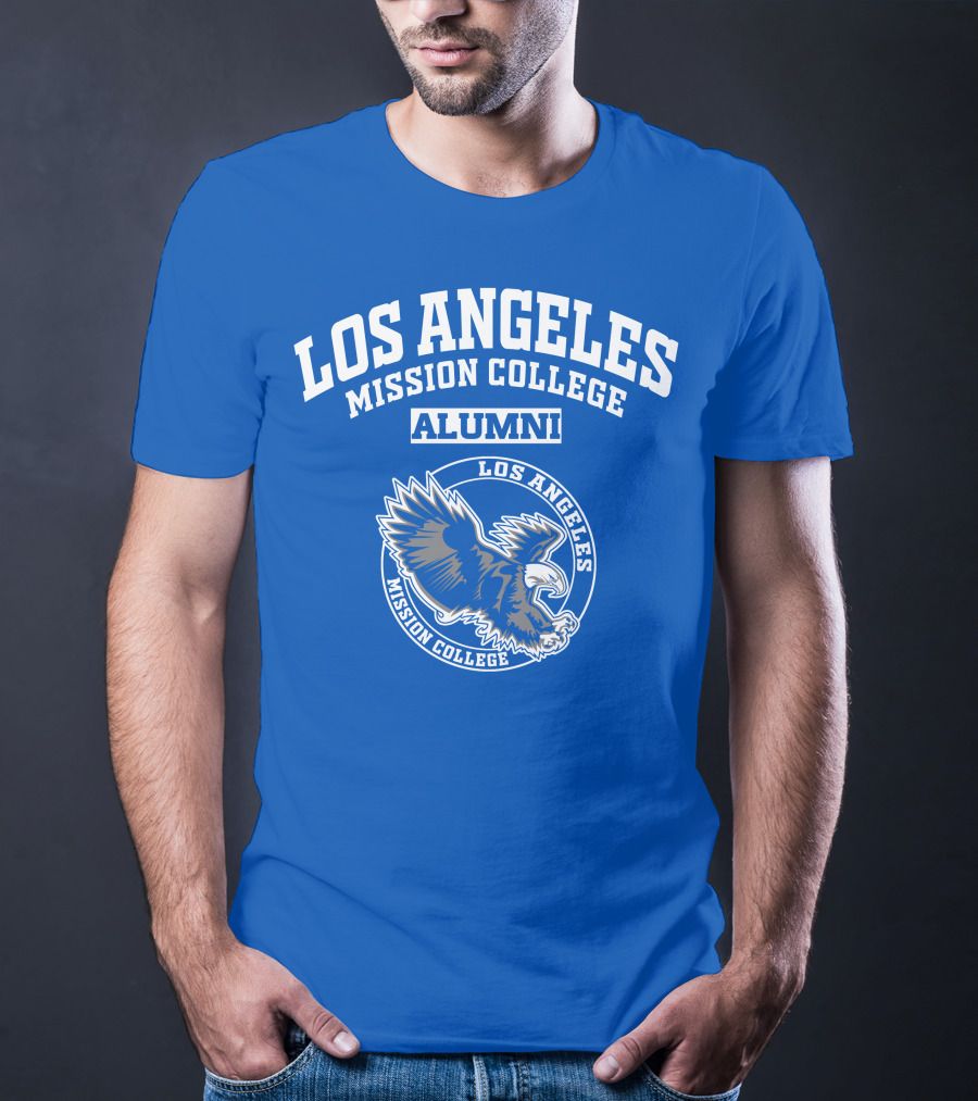 Los Angeles Mission College Alumni Eagle Logo Blue T-Shirt