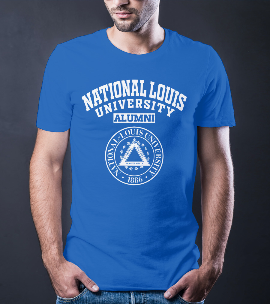 National Louis University Alumni Seal 1886 Temperantia T-Shirt