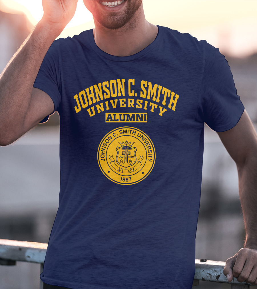 Johnson C Smith University Alumni 1867 Seal Sit Lux T-Shirt