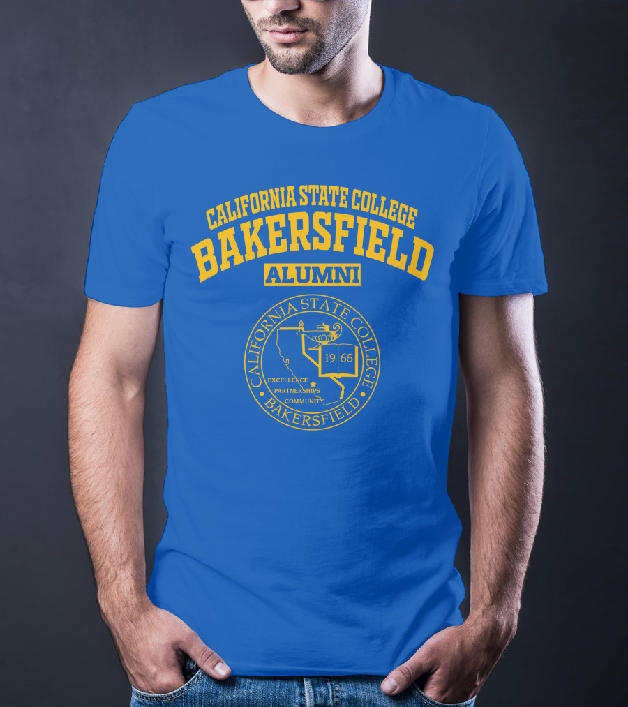 California State College Bakersfield Alumni 1965 Excellence Partnerships Community Seal T-Shirt