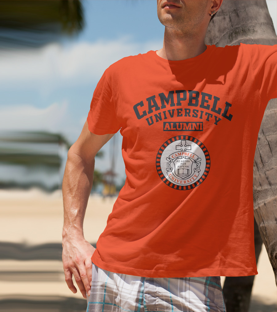 Campbell University Alumni Ad Astra Per Aspera Seal T-Shirt