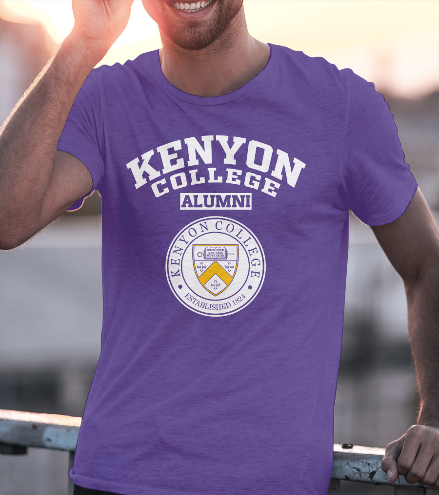 Kenyon College Alumni Established 1824 Seal Purple T-Shirt