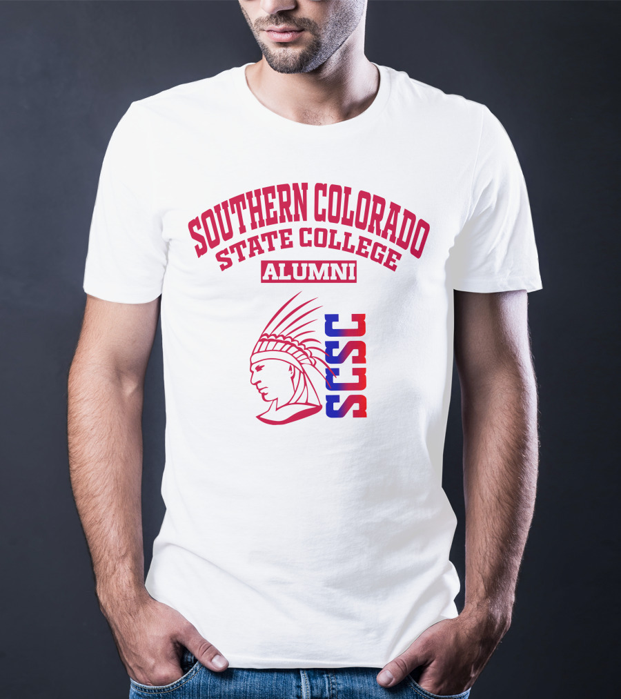 Southern Colorado State College Alumni SCSC Indian Head T-Shirt