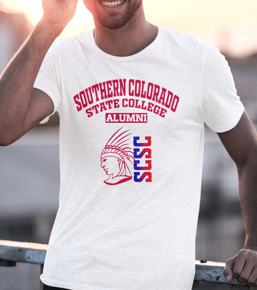 Southern Colorado State College Alumni SCSC Indian Head T-Shirt