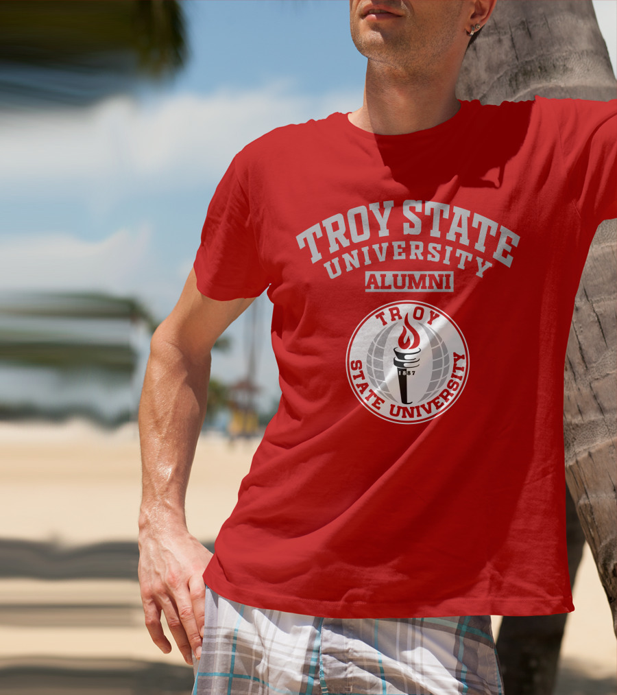 Troy State University Alumni 1887 Torch T-Shirt