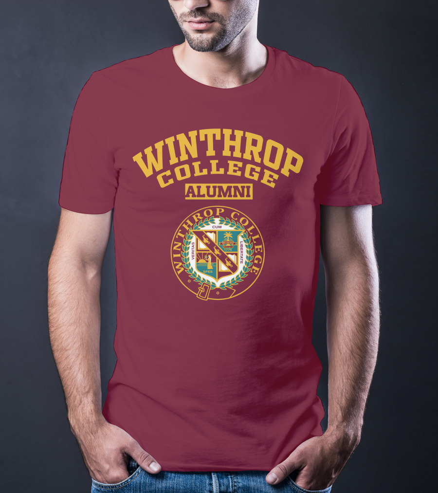 Winthrop College Alumni Vestris Cum Spes Liberate Seal 1875 T-Shirt