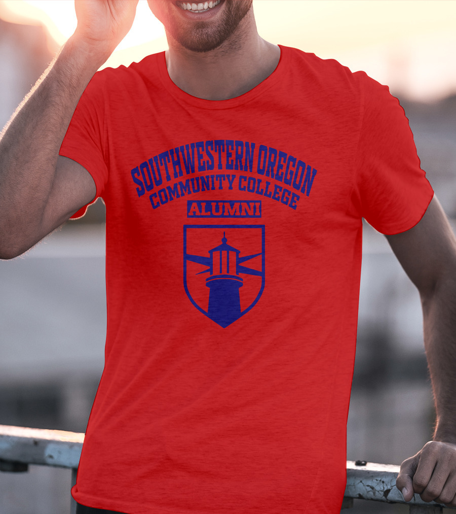 Southwestern Oregon Community College Alumni Lighthouse Emblem T-Shirt