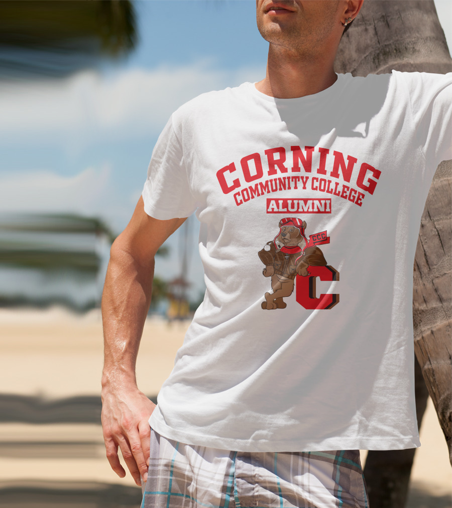 Corning Community College Alumni Bear Mascot CCC T-Shirt