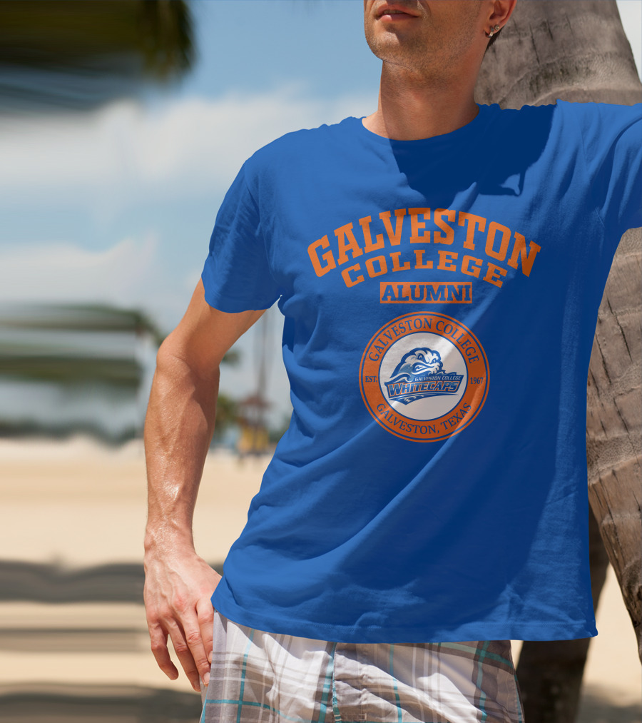 Galveston College Alumni Whitecaps Established 1967 Texas T-Shirt
