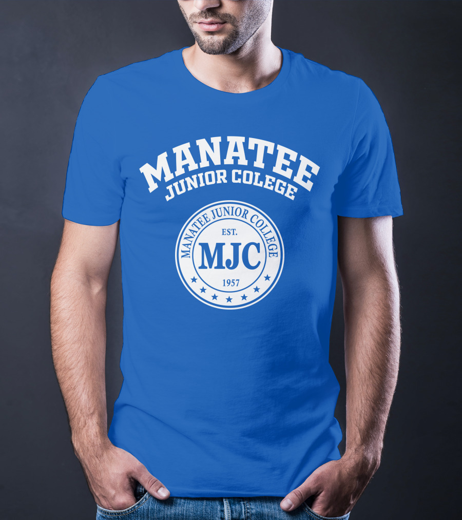 Manatee Junior College MJC EST 1957 Blue Emblem T-Shirt