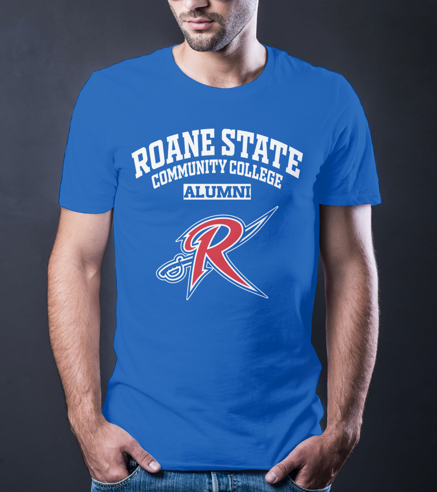 Roane State Community College Alumni With Red R Logo And Sword T-Shirt