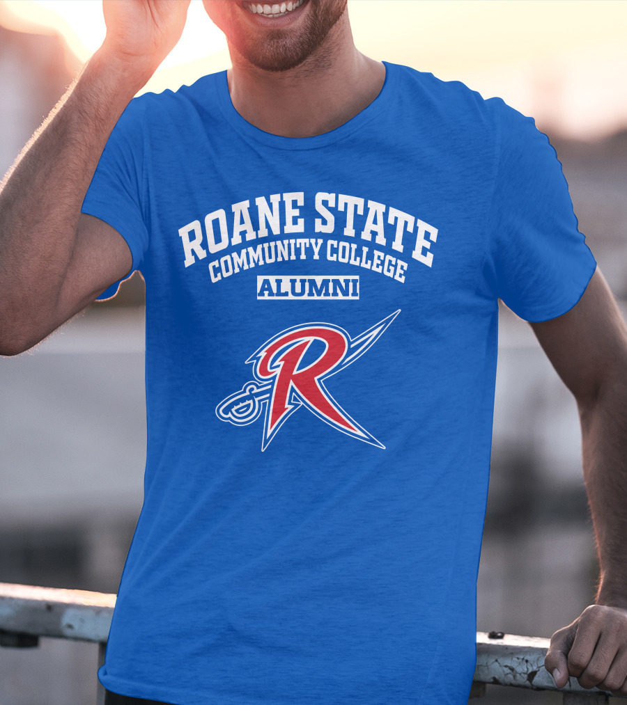 Roane State Community College Alumni With Red R Logo And Sword T-Shirt