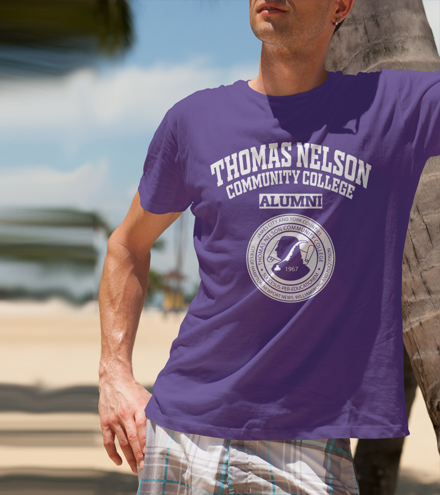 Thomas Nelson Community College Alumni 1967 Seal James City And York Counties Hampton Newport News Williamsburg Poquoson T-Shirt