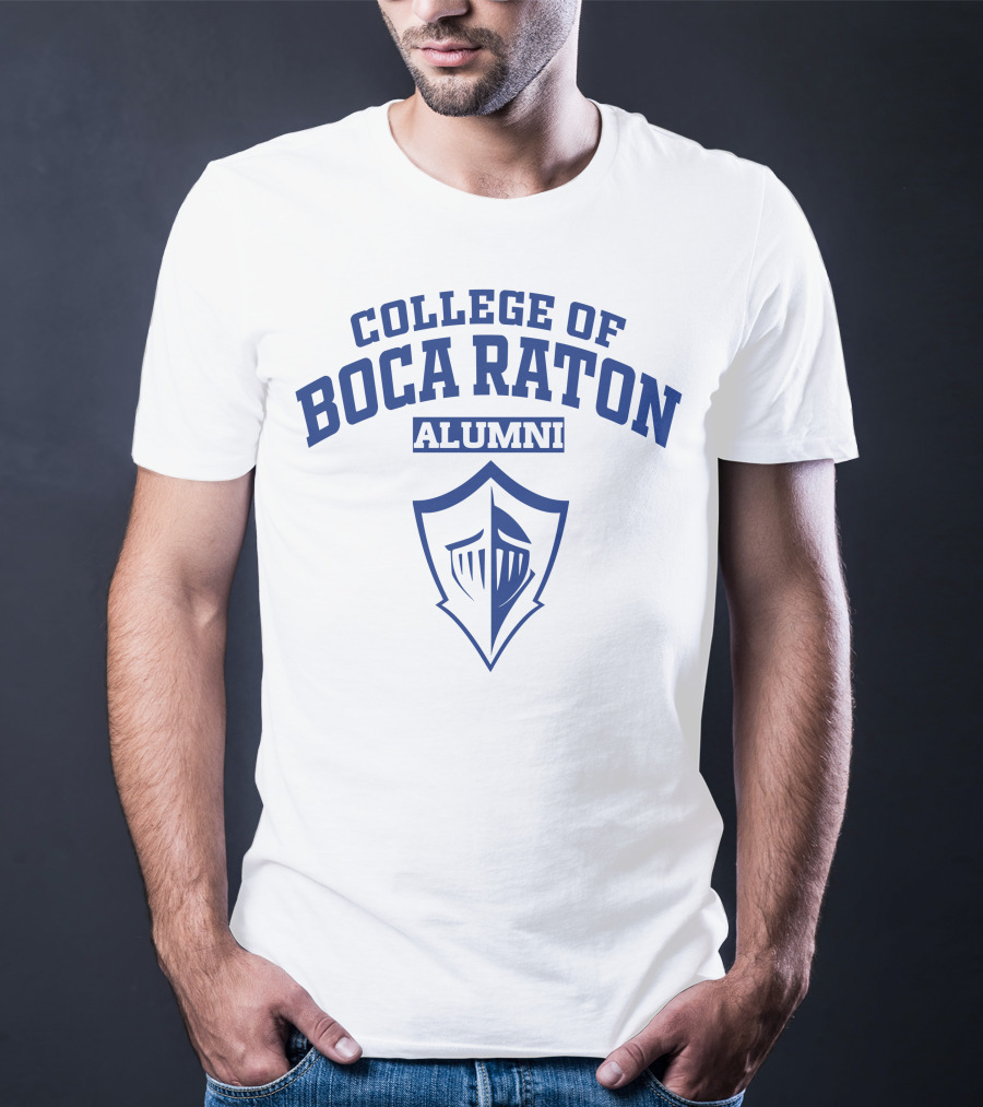 College Of Boca Raton Alumni Knight Shield T-Shirt