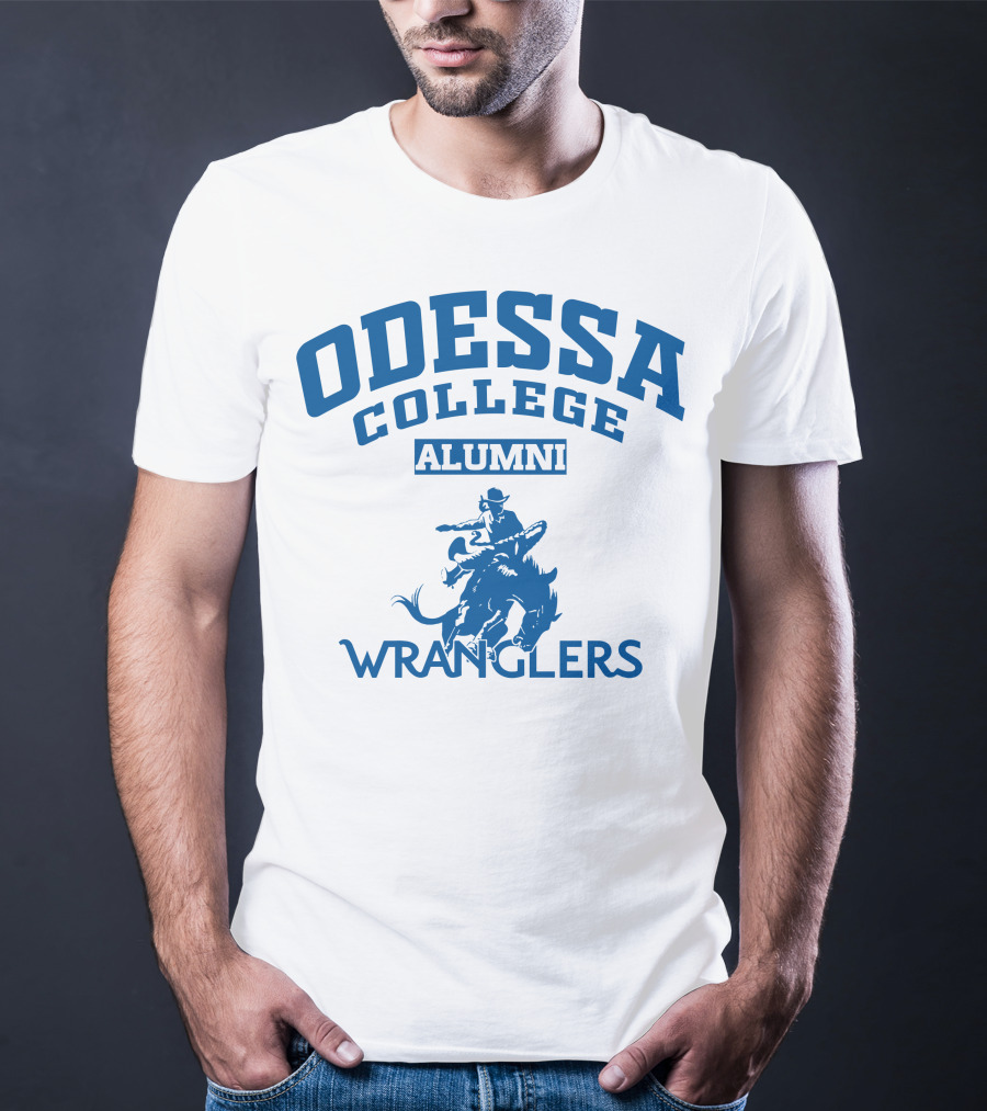 Odessa College Alumni Wranglers Cowboy Rider T-Shirt
