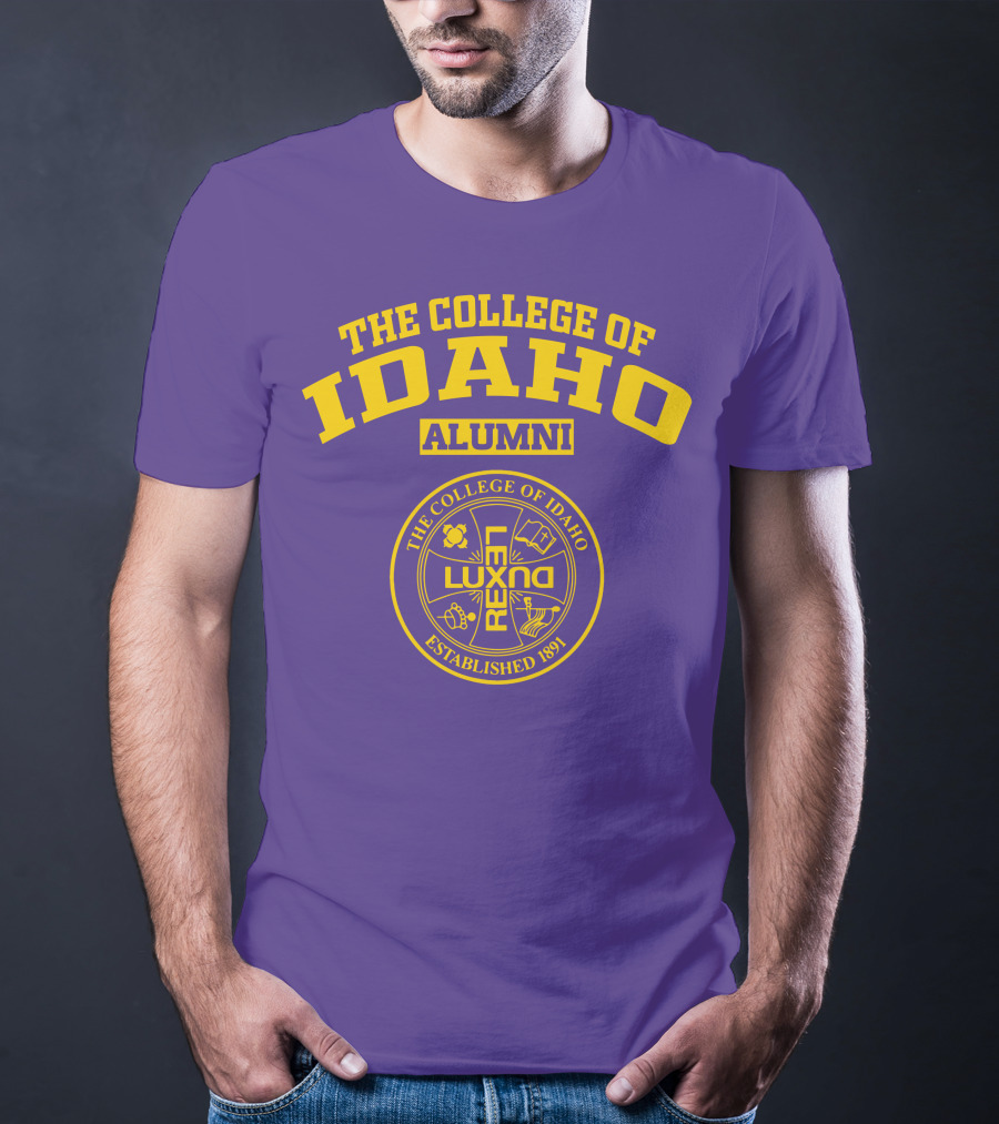The College Of Idaho Alumni Lux Rex Established 1891 T-Shirt